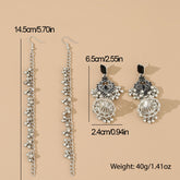 Elegant Black Statement Dangle Earrings